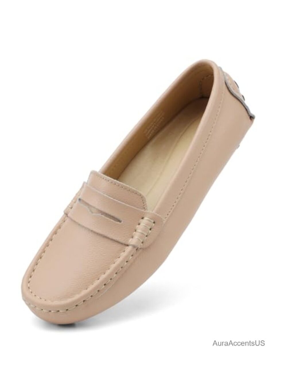 Handmade Genuine Leather Penny Loafers Slip-On Flats Driving Mocs